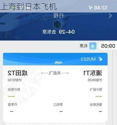 上海到日本飞机