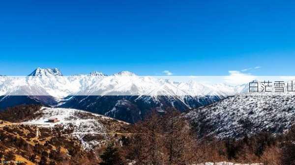 白茫雪山